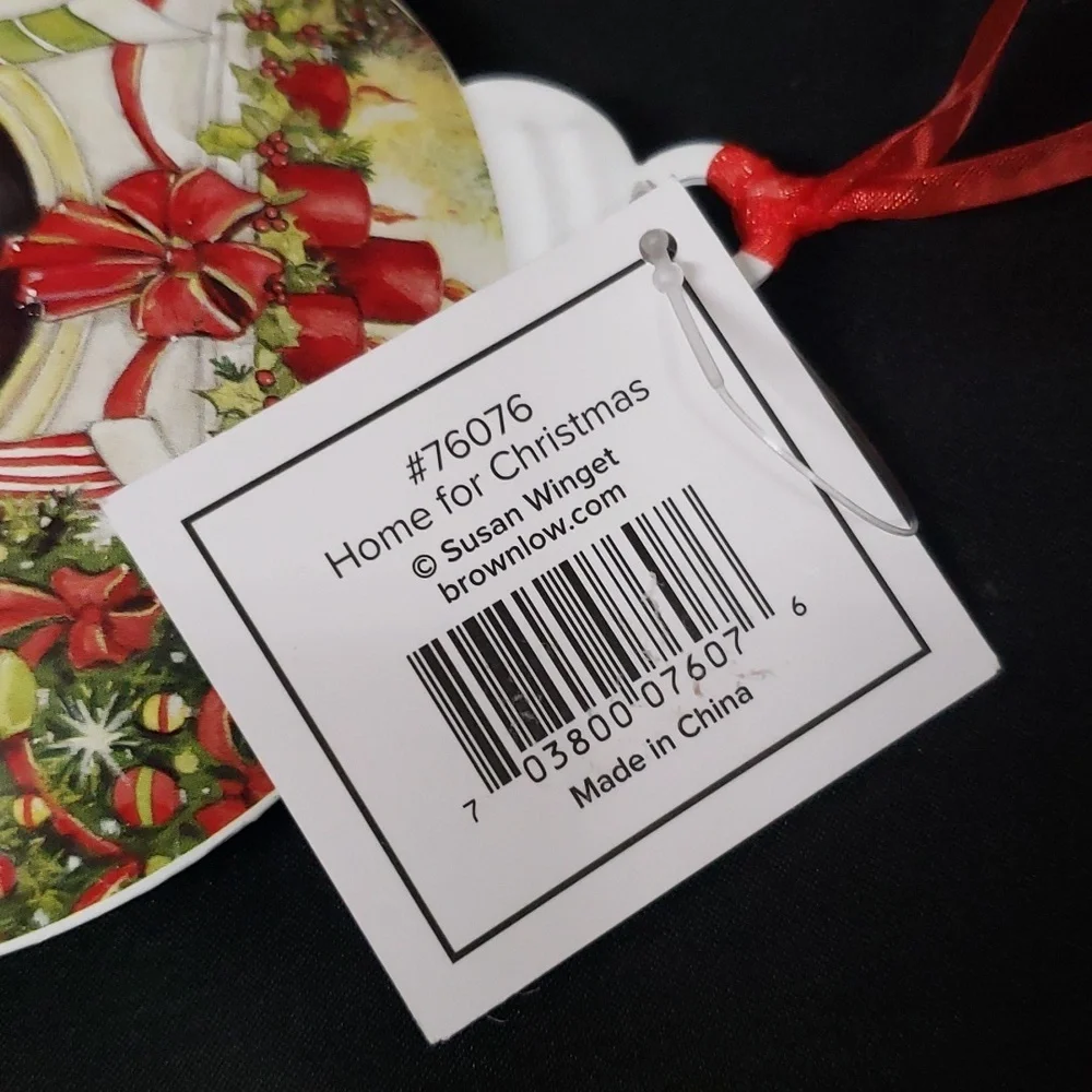 Brownlow Gifts Metal Ornament, "Home for Christmas" by Susan Winget - Picture 3 of 4